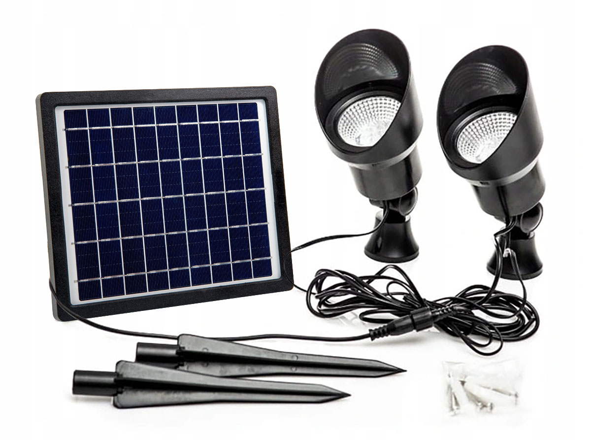 Capral CH 01-4A vstavaná solárna lampa, čierna, 29 cm